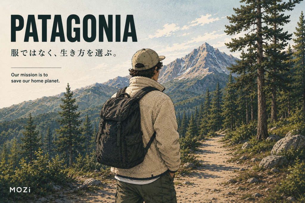 Patagoniaはなぜ世界中で支持され続けるのか。創業者イヴォン・シュイナードの哲学から「Don't Buy This Jacket」、環境保護への取り組みまで、MOZiらしい視点でPatagoniaというブランドの本質を紐解きます。
