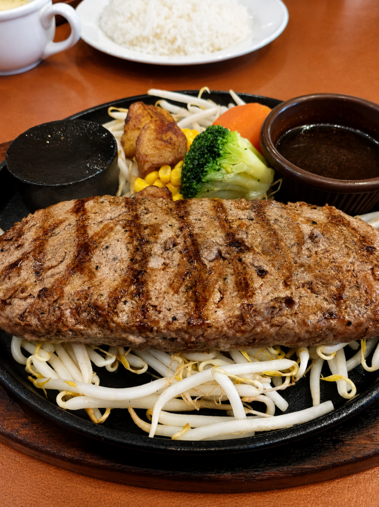 老舗レストラン「カウベル」のハンバーグを実食レビュー。肉の旨みをしっかり味わえる一皿の魅力や、長年愛され続ける理由をMOZi視点で紹介します。